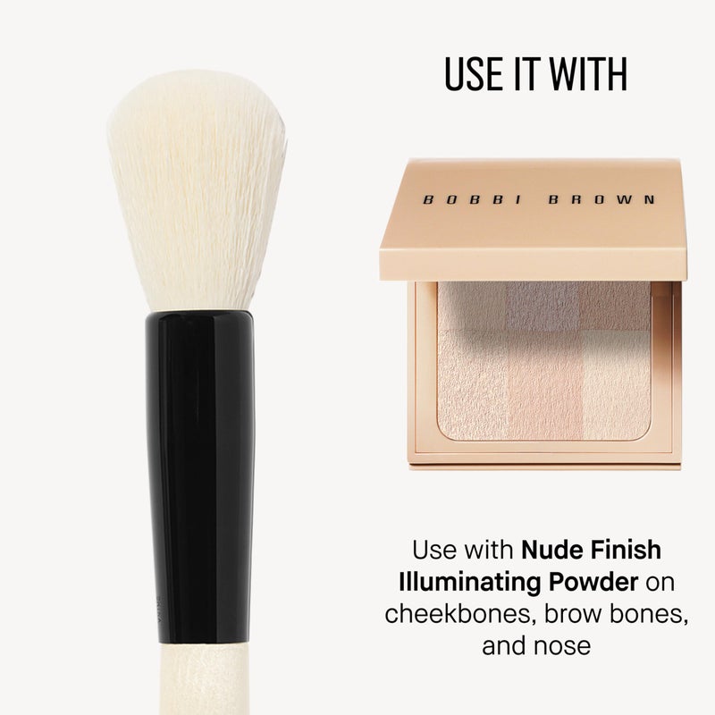 BOBBI BROWN فرشاة خلط الوجه من بوبى براون | فرشاة مكياج ناعمة ومتعددة الاستخدامات للبرونزر، وأحمر الخدود، وبودرة الوجه - Image 5